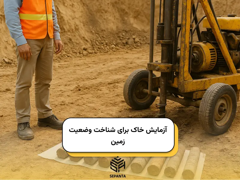 آزمایش خاک برای شناخت وضعیت زمین